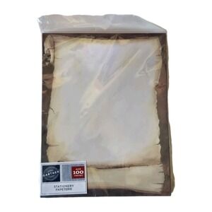 NEW Gartner Studios Burgandy Scroll Stationery Paper 100 ct Item 70463 Sealed